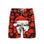 Dogs Siberian Husky Christmas Red Bauble Beach Shorts For Men