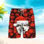 Dogs Siberian Husky Christmas Red Bauble Beach Shorts For Men