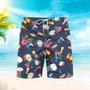 Drum Music Lover Tropical Beach Shorts For Men