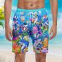 Easter Shark Let's Enjoy Easter With Sharks Beach Shorts For Men