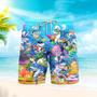 Easter Shark Let's Enjoy Easter With Sharks Beach Shorts For Men