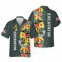 Excavator Tropical Aloha Summer Gift Hawaiian Shirt