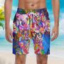 Farm Pig Colorful Awesome Abstract Beach Shorts For Men