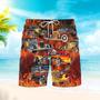 Fire Hot Rod Beach Shorts For Men