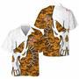 Fireball Cinnamon Whisky Skull Pattern Hawaiian Shirt