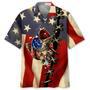 Fishing America Flag Hawaiian Shirt Summer Gifts