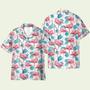 Flamingo Floral Tropical Leaves Pattern Hawaiian Shirt