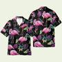 Flamingo Tropical Leaf Summer Hawaiian Shirt