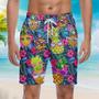 Fruit Pineapple Love Summer Beach Shorts For Men