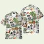 Funny Dachshund Tropical Beach Hawaiian Shirt