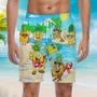 Funny Fruit Pineapple Love Summer Tropical Palm Beach Shorts For Men