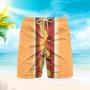 Funny Hot Dog Beach Shorts For Men