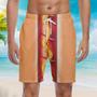 Funny Hot Dog Beach Shorts For Men