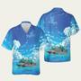 German Aida Cruises Aidadiva Button Up Hawaiian Shirt