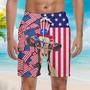 Goat Independence Day Of July Beach Shorts For Men