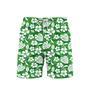 Green Tropical Summer Beach Shorts For Men