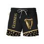 Guinness Bottle Pattern Swim Trunks