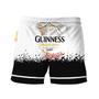 Guinness White Black Basic Swim Trunks