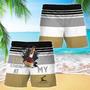 Hennessy Stop Staring At Horizontal Striped Swim Trunks