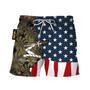 Hennessy Tropical Beside American Flag Swim Trunks