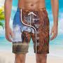 Highland Cattle Cow Swim Trunks With Mesh Lining For Men