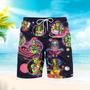 Hippie Alien Universe Beach Shorts For Men