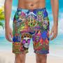 Hippie Vintage Retro Beach Shorts For Men