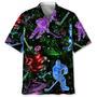 Hockey Neon Light Hawaiian Shirt Summer Gifts