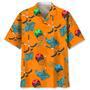 Hockey Tropical Orange Hawaiian Shirt Summer Gifts