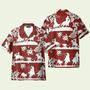 Horse Racing Cowboy Red Team Roping Hawaiian Shirt