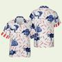 Independence Day Fire Cracker Brahman Pattern Hawaiian Shirt