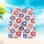 Independence Day Of July Donuts America Patriotic Beach Shorts For Men