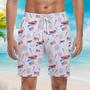 Independence Day Of July US Pattern Patriotic Beach Shorts For Men