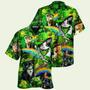 Irish Saint Patricks Day Cats Shamrocks Hawaiian Shirt