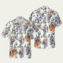 Ironworkers Floral Pattern Hawaiian Shirt