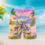 It's 5 O'clock Somewhere Parrot Beach Party Pink Beach Shorts For Men