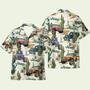 Jeep Cars In Cactus Desert Hawaiian Shirt