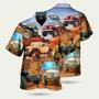 Jeep In The Desert Vintage Hawaiian Shirt