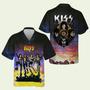 Kiss Rock Band Floral Aloha Hawaiian Shirt