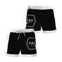 Kraken Rum Black White Basic Swim Trunks