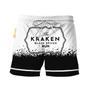 Kraken Rum White Black Basic Swim Trunks