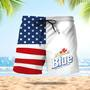 Labatt Blue American Flag Swim Trunks