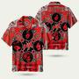 Led Zeppelin Red Pattern Hawaiian Shirt