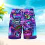 Lets Go To The Cocktail Party Neon Beach Shorts For Men