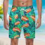 Love Hot Dog Tropical Beach Shorts For Men