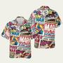 Marvel Avengers Superhero Pattern Hawaiian Shirt