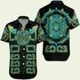 Mexico Aztec Quetzalcoatl Skull Hawaiian Shirt