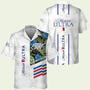 Michelob Ultra White Tropical Flower Hawaiian Shirt