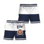 Miller Lite Blue And White Basic Swim Trunks