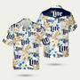 Miller Lite Logo Floral Hawaiian Shirt